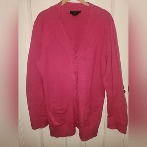 Womans Pink Pendleton Cardigan